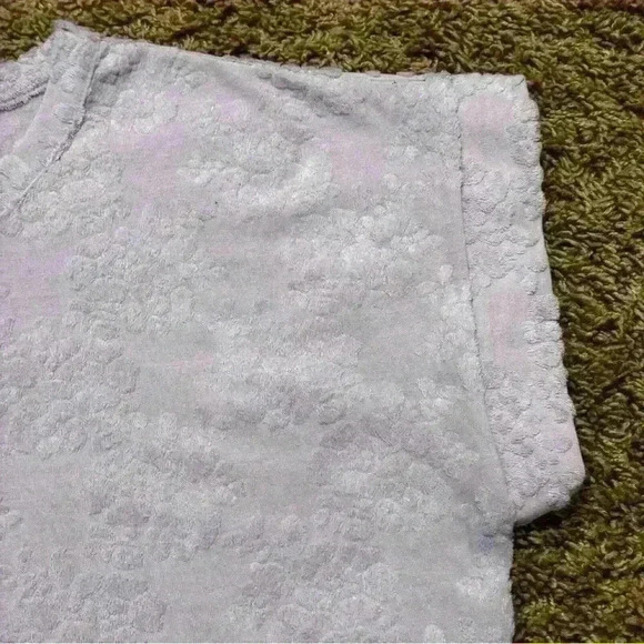 Bobeau Lavender Textured Floral Short Sleeve Top - XL, Preloved, Great Condition - Picture 5 of 9